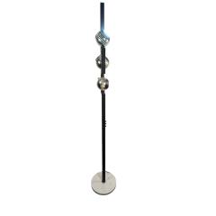 Angelo Lelli Lelii ITALIAN MODERNIST MAGNETIC ADJUSTABLE CHROME BALL FLOOR LAMP BY ANGELO LELLI - 4519332