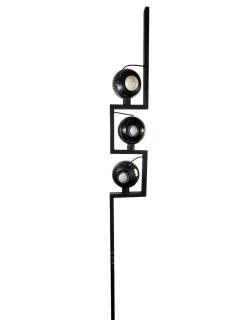 Angelo Lelli Lelii ITALIAN MODERNIST MAGNETIC ADJUSTABLE CHROME BALL FLOOR LAMP BY ANGELO LELLI - 4519343