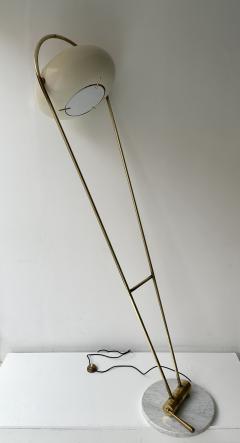 Angelo Lelli Lelii Mid Century Floor Lamp Brass Metal by Angelo Lelii for Arredoluce Italy 1950s - 3015457