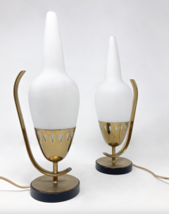 Angelo Lelli Lelii Mid Century Modern Pair of Table Lamps Model 12915 by Angelo Lelii - 3456890