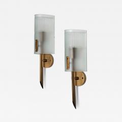 Angelo Lelli Lelii Pair of Wall Lamps by Angelo Lelii for Arredoluce - 4779853