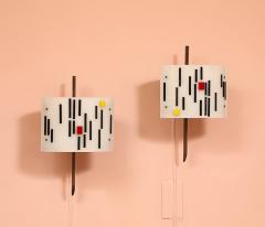 Angelo Lelli Lelii Pair of Wall Lights by Angelo Lelii for Arredoluce - 4384672