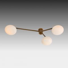 Angelo Lelli Lelii Rare Pair of Tre Lune Ceiling or Walll Lights by Angelo Lelii - 3497684
