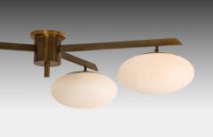 Angelo Lelli Lelii Rare Pair of Tre Lune Ceiling or Walll Lights by Angelo Lelii - 3497687