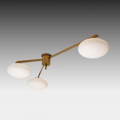 Angelo Lelli Lelii Rare Pair of Tre Lune Ceiling or Walll Lights by Angelo Lelii - 3497693