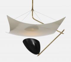 Angelo Lelli Lelii Rare Vela Ceiling Light Model 12385 by Arredoluce - 4796724