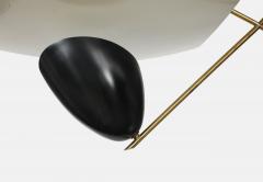 Angelo Lelli Lelii Rare Vela Ceiling Light Model 12385 by Arredoluce - 4796731