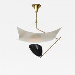Angelo Lelli Lelii Rare Vela Ceiling Light Model 12385 by Arredoluce - 4796839