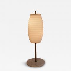 Angelo Lelli Lelii Table light brass marble and opaline glass Italy c1950 Att Angelo Lelii - 4444814