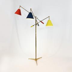 Angelo Lelli Lelii Triennale Floor lamp in brass - 1789809