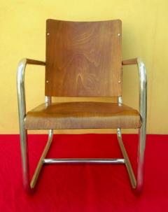 Angelo Luigi Colombo Columbus 1930s Rationalist Italian Armchairs - 2106691