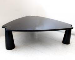 Angelo Mangiarotti ANGELO MANGIAROTTI BLACK MARQUINA MARBLE EROS TRIANGULAR COFFEE TABLE - 3293781