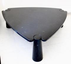Angelo Mangiarotti ANGELO MANGIAROTTI BLACK MARQUINA MARBLE EROS TRIANGULAR COFFEE TABLE - 3293782