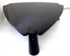 Angelo Mangiarotti ANGELO MANGIAROTTI BLACK MARQUINA MARBLE EROS TRIANGULAR COFFEE TABLE - 3293790