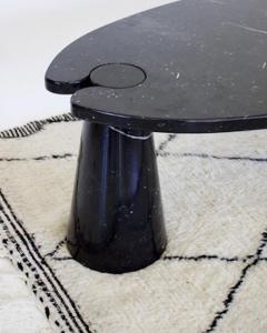 Angelo Mangiarotti ANGELO MANGIAROTTI EROS BLACK MARQUINA MARBLE OVAL COFFEE TABLE - 2843397