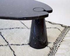 Angelo Mangiarotti ANGELO MANGIAROTTI EROS BLACK MARQUINA MARBLE OVAL COFFEE TABLE - 2843406