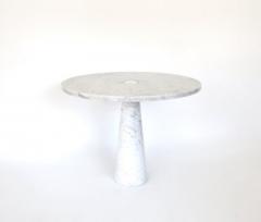 Angelo Mangiarotti ANGELO MANGIAROTTI EROS SERIES WHITE CARRARA MARBLE DINING TABLE OR CENTER TABLE - 2525771