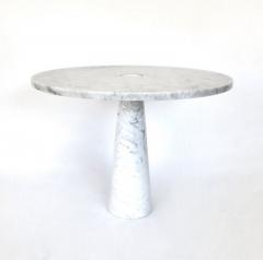 Angelo Mangiarotti ANGELO MANGIAROTTI EROS SERIES WHITE CARRARA MARBLE DINING TABLE OR CENTER TABLE - 2525772