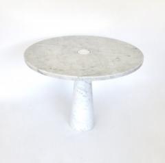 Angelo Mangiarotti ANGELO MANGIAROTTI EROS SERIES WHITE CARRARA MARBLE DINING TABLE OR CENTER TABLE - 2525776