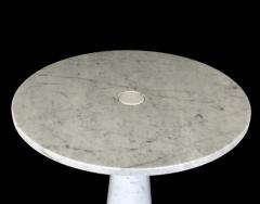 Angelo Mangiarotti ANGELO MANGIAROTTI EROS SERIES WHITE CARRARA MARBLE DINING TABLE OR CENTER TABLE - 2525777