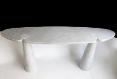 Angelo Mangiarotti ANGELO MANGIAROTTI WHITE CARRARA MARBLE EROS SERIES CONSOLE FOR SKIPPER - 1061149