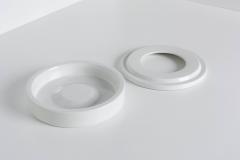 Angelo Mangiarotti Angelo Mangiarotti Barbados Ashtray in White Ceramic Italy 1960s - 4157593