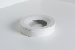 Angelo Mangiarotti Angelo Mangiarotti Barbados Ashtray in White Ceramic Italy 1960s - 4157594