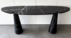 Angelo Mangiarotti Angelo Mangiarotti Black Marble Eros Console Table for Skipper - 3125044