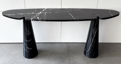 Angelo Mangiarotti Angelo Mangiarotti Black Marble Eros Console Table for Skipper - 3125045