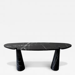 Angelo Mangiarotti Angelo Mangiarotti Black Marble Eros Console Table for Skipper - 3130799