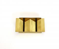 Angelo Mangiarotti Angelo Mangiarotti Brass Architectural and Sculptural Ashtray for Cleto Munari - 1205076
