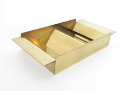 Angelo Mangiarotti Angelo Mangiarotti Brass Architectural and Sculptural Ashtray for Cleto Munari - 1205082