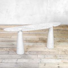 Angelo Mangiarotti Angelo Mangiarotti Consolle Table mod Eros in Carrara Marble - 3506392