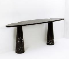 Angelo Mangiarotti Angelo Mangiarotti Eros Black Marble Console Table in Nero Marquina - 2412953
