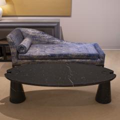 Angelo Mangiarotti Angelo Mangiarotti Eros Coffee Table in Polished Black Marble 1970s Signed  - 3930405