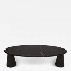 Angelo Mangiarotti Angelo Mangiarotti Eros Coffee Table in Polished Black Marble 1970s Signed  - 3933963