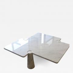 Angelo Mangiarotti Angelo Mangiarotti Eros Collection Freccia White Carrara Marble Coffee Table - 1117400