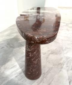 Angelo Mangiarotti Angelo Mangiarotti Eros Console Table in Rosso Verona Marble Italy 1970s - 4307845