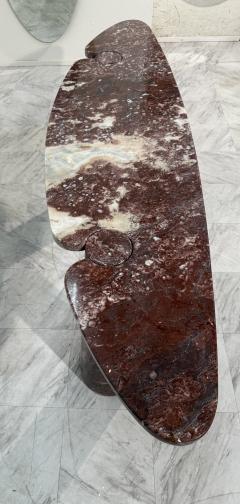 Angelo Mangiarotti Angelo Mangiarotti Eros Console Table in Rosso Verona Marble Italy 1970s - 4307846