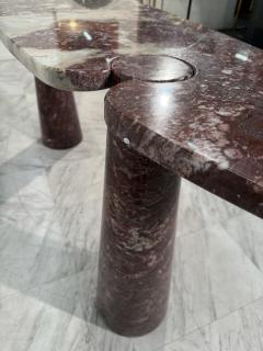 Angelo Mangiarotti Angelo Mangiarotti Eros Console Table in Rosso Verona Marble Italy 1970s - 4307849