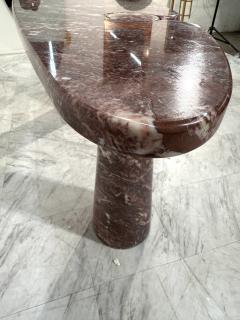 Angelo Mangiarotti Angelo Mangiarotti Eros Console Table in Rosso Verona Marble Italy 1970s - 4307913