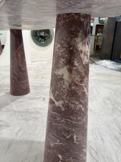 Angelo Mangiarotti Angelo Mangiarotti Eros Console Table in Rosso Verona Marble Italy 1970s - 4307916