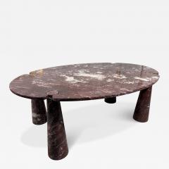Angelo Mangiarotti Angelo Mangiarotti Eros Oval Marble Dining Table 1970s - 4319509
