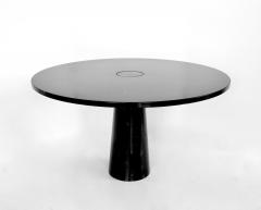 Angelo Mangiarotti Angelo Mangiarotti Eros Round Dining Table in Black Marquina Marble for Skipper - 1565402