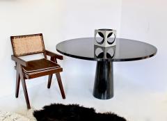 Angelo Mangiarotti Angelo Mangiarotti Eros Round Dining Table in Black Marquina Marble for Skipper - 1565408