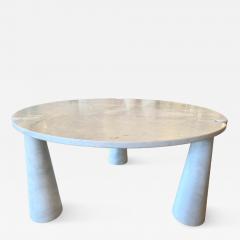 Angelo Mangiarotti Angelo Mangiarotti Eros Round Marble Dining Table Italy 1970s - 4705477