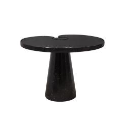 Angelo Mangiarotti Angelo Mangiarotti Eros Side Table in Polished Black Marble 1970s - 3931659