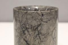 Angelo Mangiarotti Angelo Mangiarotti Gray Marble Vase - 2853556