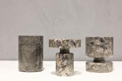 Angelo Mangiarotti Angelo Mangiarotti Gray Marble Vase - 2853583