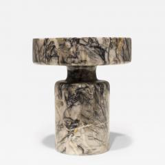 Angelo Mangiarotti Angelo Mangiarotti Gray Marble Vase - 2857519